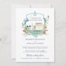 Recherche de de pêche mariage invitations Aquarelle