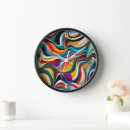 Recherche de tordu horloges Abstrait