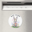 Recherche de lapin de pâques vintage magnets Aquarelle