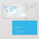 Recherche de carte globale cartes visite Bleu