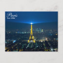 Recherche de tour eiffel la nuit cartes postales Repère