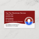 Recherche de services électriques cartes visite Simple