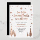Recherche de snowflake baby shower invitations Merveilleux d'hiver