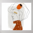 Recherche de visage abstrait posters Brun