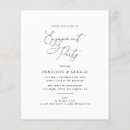 Recherche de 11x14 fiançailles invitations Simple