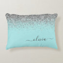 Recherche de bleu argent coussins Sarcelle