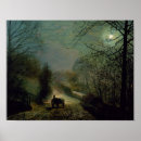 Recherche de valley painting posters Lune