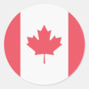 Recherche de drapeaux canadiens autocollants Rouge