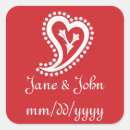 Recherche de paisley autocollants Rouge
