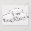Recherche de nuage cartes postales Illustration