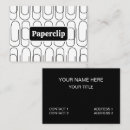 Zoek naar paperclip visitekaartjes Modern