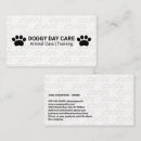 Recherche de motif animal cartes visite Client(e)