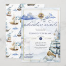 Zoek naar vintage nautical uitnodigingen Zeilen