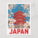Recherche de fleurs de cerisier cartes postales Rouge