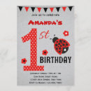 Recherche de ladybug 1ans anniversaire invitations Mignon