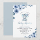 Zoek naar jongen babyshower uitnodigingen Dusty blauw