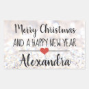 Recherche de noël autocollants Nom