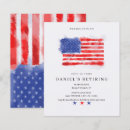 Recherche de partie drapeau américain invitations Parti de retraite