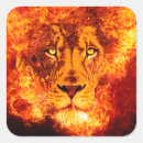 Recherche de flammes autocollants Lion