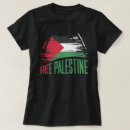 Recherche de liberté pour la palestine tshirts Paix