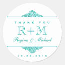 Recherche de turquoise mariage autocollants De faveur de