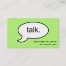 Recherche de psychothérapeute cartes visite Moderne