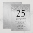 Recherche de mariage anniversaire invitations Argent