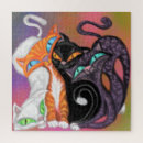 Recherche de peinture de chat puzzles Mignon