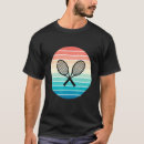 Recherche de raquettes croisées tshirts Coucher de soleil