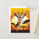 Recherche de gazelle cartes postales Antilope