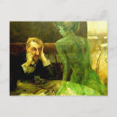 Recherche de la fée verte cartes postales Absinthe
