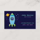 Zoek naar raketten visitekaartjes Retro