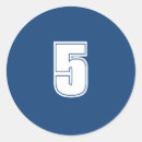 Recherche de 5 autocollants Nombre