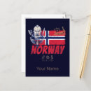 Recherche de drapeau de la norvège cartes postales Scandinavie