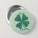 Recherche de feuille de trèfle badges Irlandais