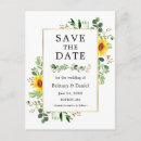 Zoek naar zonnebloemen briefkaarten Sparen de datum