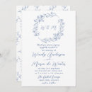 Recherche de bleu mariage invitations Téléchargement instantané