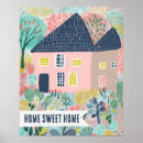 Recherche de maison douce posters Moderne