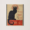 Recherche de art nouveau vintage puzzles Chat noir