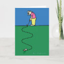 Zoek naar golfers kaarten Illustratie