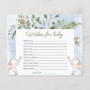 Recherche de bébé bloque invitations Bleu