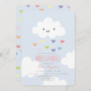 Recherche de nuages mignons invitations Bébé