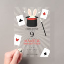 Recherche de de magicien invitations Lapin