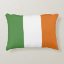 Recherche de drapeau irlandais coussins Blanc