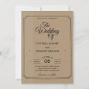 Recherche de campagnard occidental mariage invitations Vintage