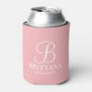 Recherche de bridal shower canettes rafraîchisseurs Monogramme