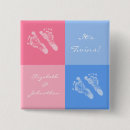 Recherche de baby shower jumeau badges Mignon