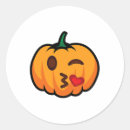 Recherche de emoji halloween autocollants Citrouille