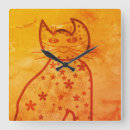Recherche de chats abstraits horloges Chat abstrait