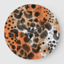 Recherche de motif léopard horloges Aquarelle